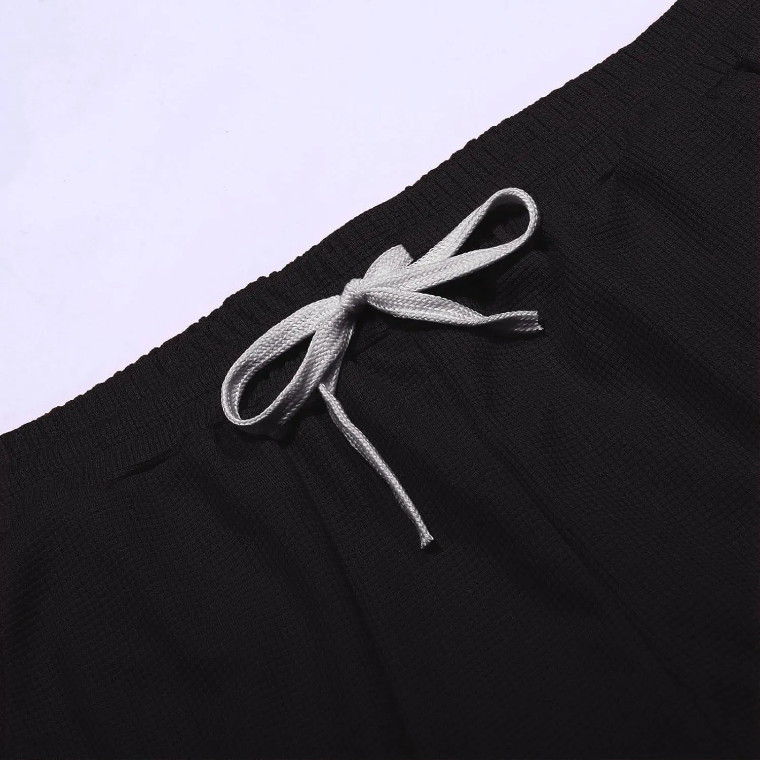 Alalaso Big and Tall Shorts for Men Cotton Shorts for Men Mens Drawstring Shorts Sport Cargo Shorts Drawstring Belted