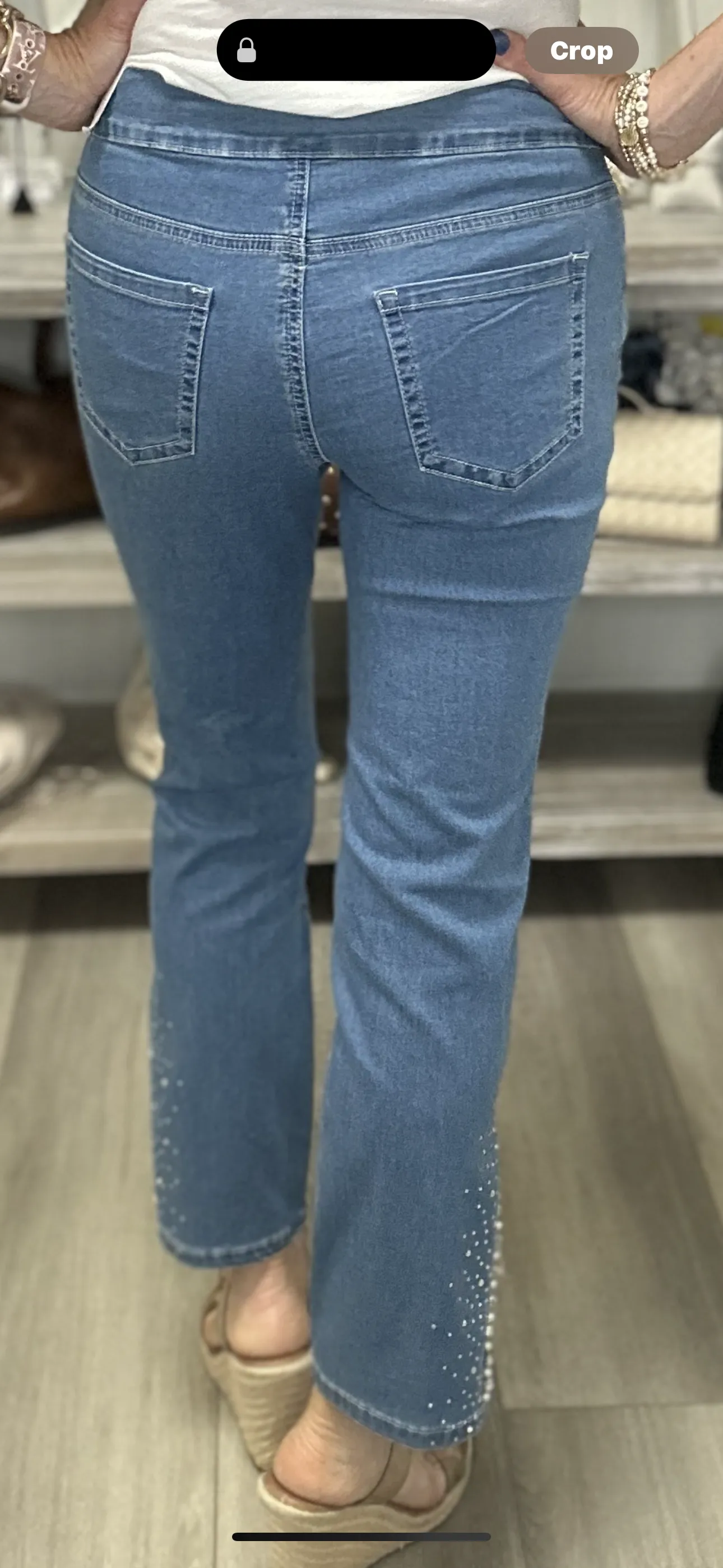 Ankle Jeans w/Stones