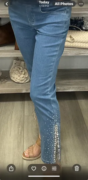 Ankle Jeans w/Stones