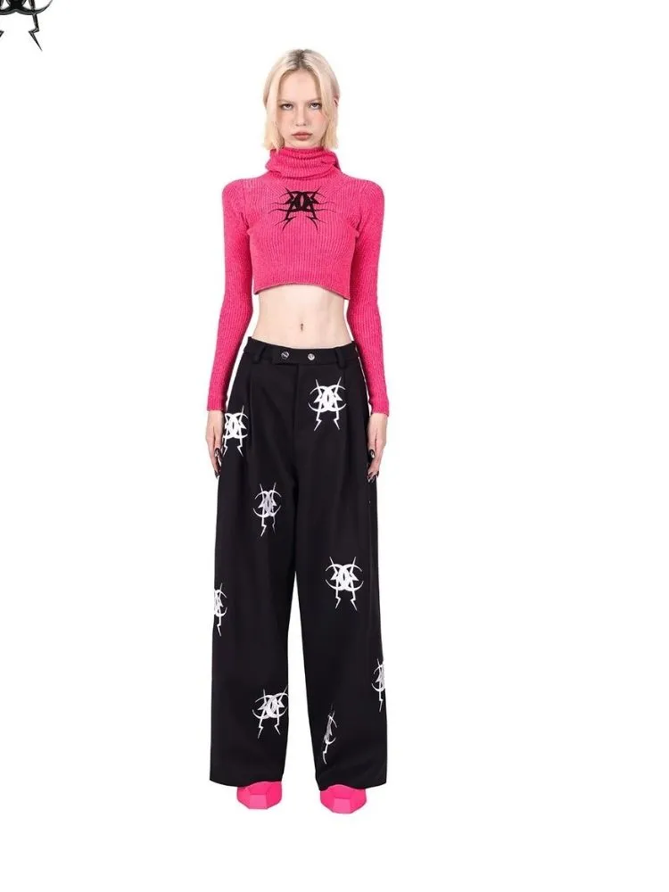 Embroidery casual pants【s0000003706】