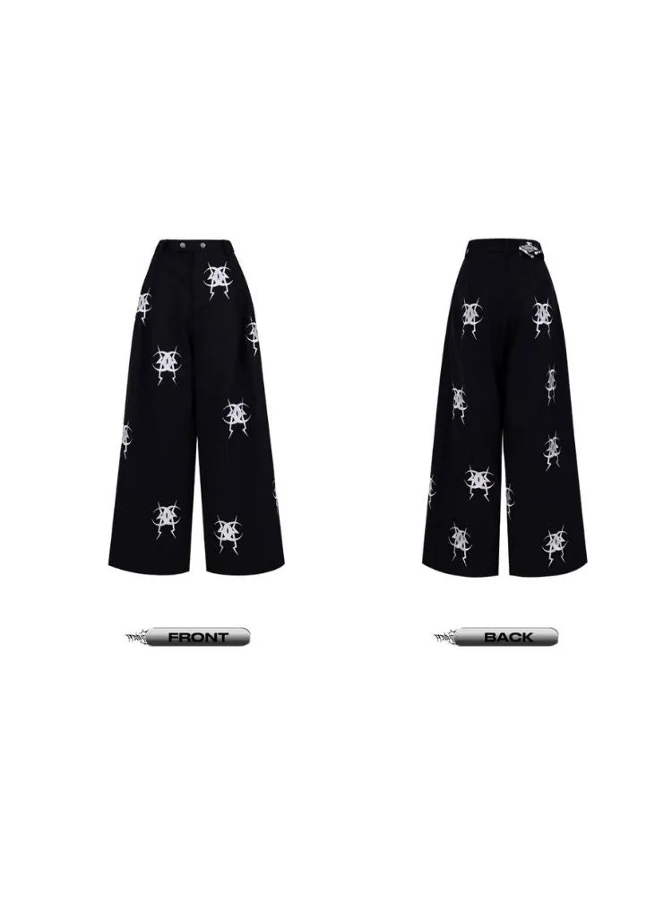 Embroidery casual pants【s0000003706】