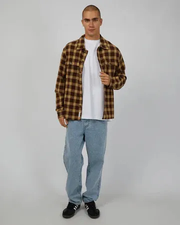 Henry Check Shacked - Brown