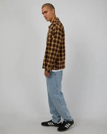 Henry Check Shacked - Brown