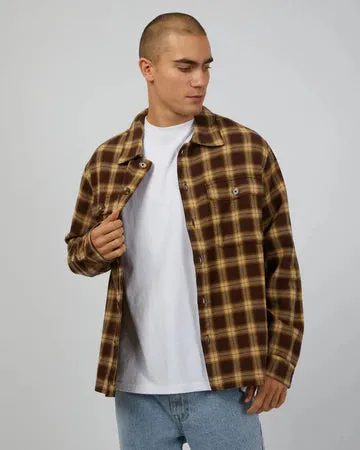 Henry Check Shacked - Brown