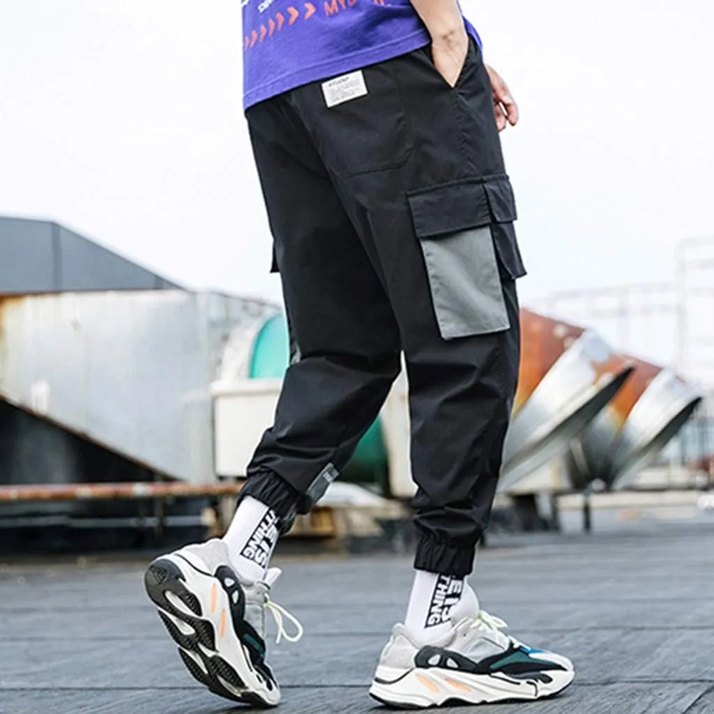 Hiking Pants Men Baggy Cargo Work Pants Cargo Overalls for Men Men's Flex Waist Outdoor Cargo Pant 30 X 34 Men's