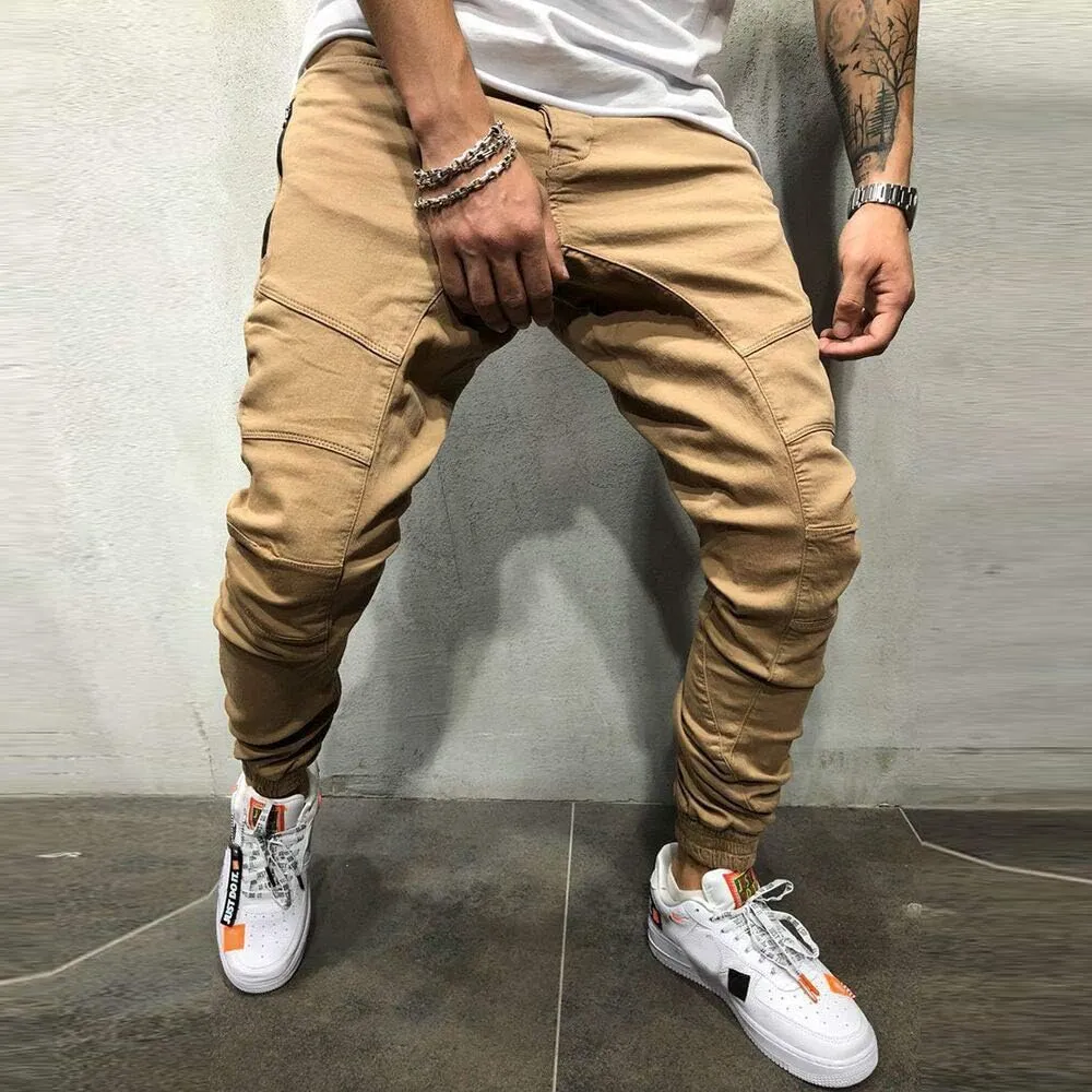 Hiking Pants Men Baggy Cargo Work Pants Cargo Overalls for Men Men's Flex Waist Outdoor Cargo Pant 30 X 34 Men's