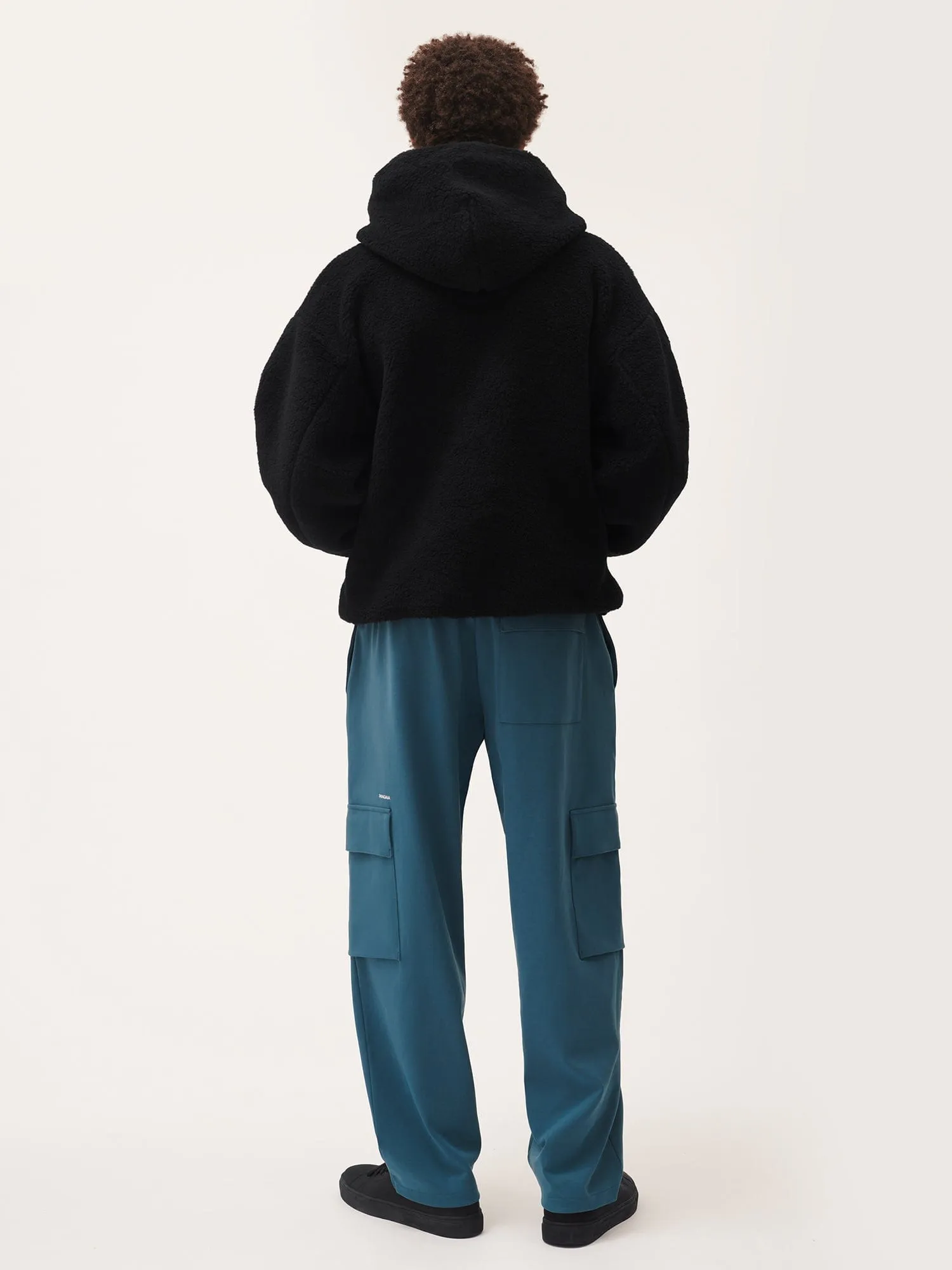 Mens Double Jersey Cargo Track Pantsstorm blue