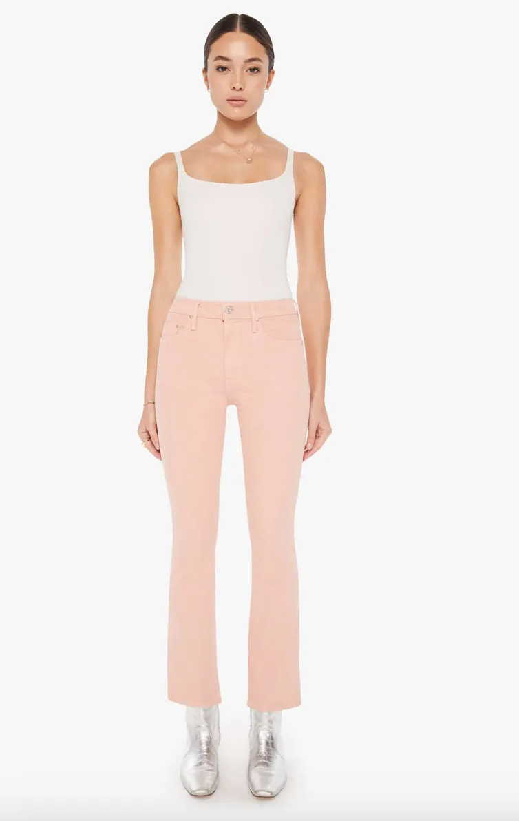 Mother Denim Insider Hover Peach Parfait