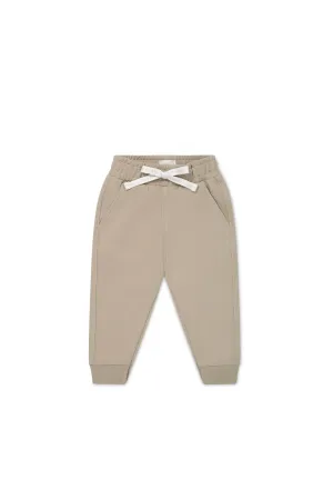 Organic Cotton Jalen Track Pant - Fawn