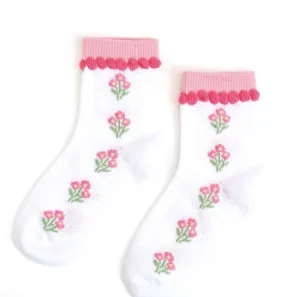 Pink Posey Midi Socks