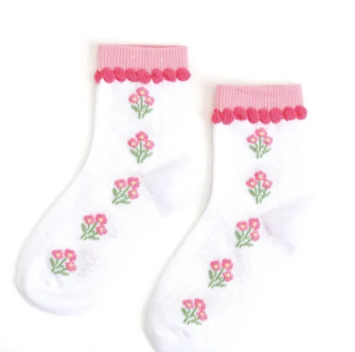 Pink Posey Midi Socks