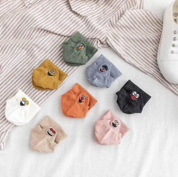 Super Soft Embroidered Happy Socks