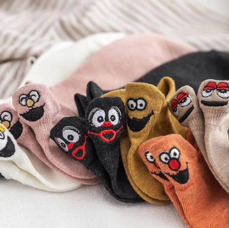Super Soft Embroidered Happy Socks