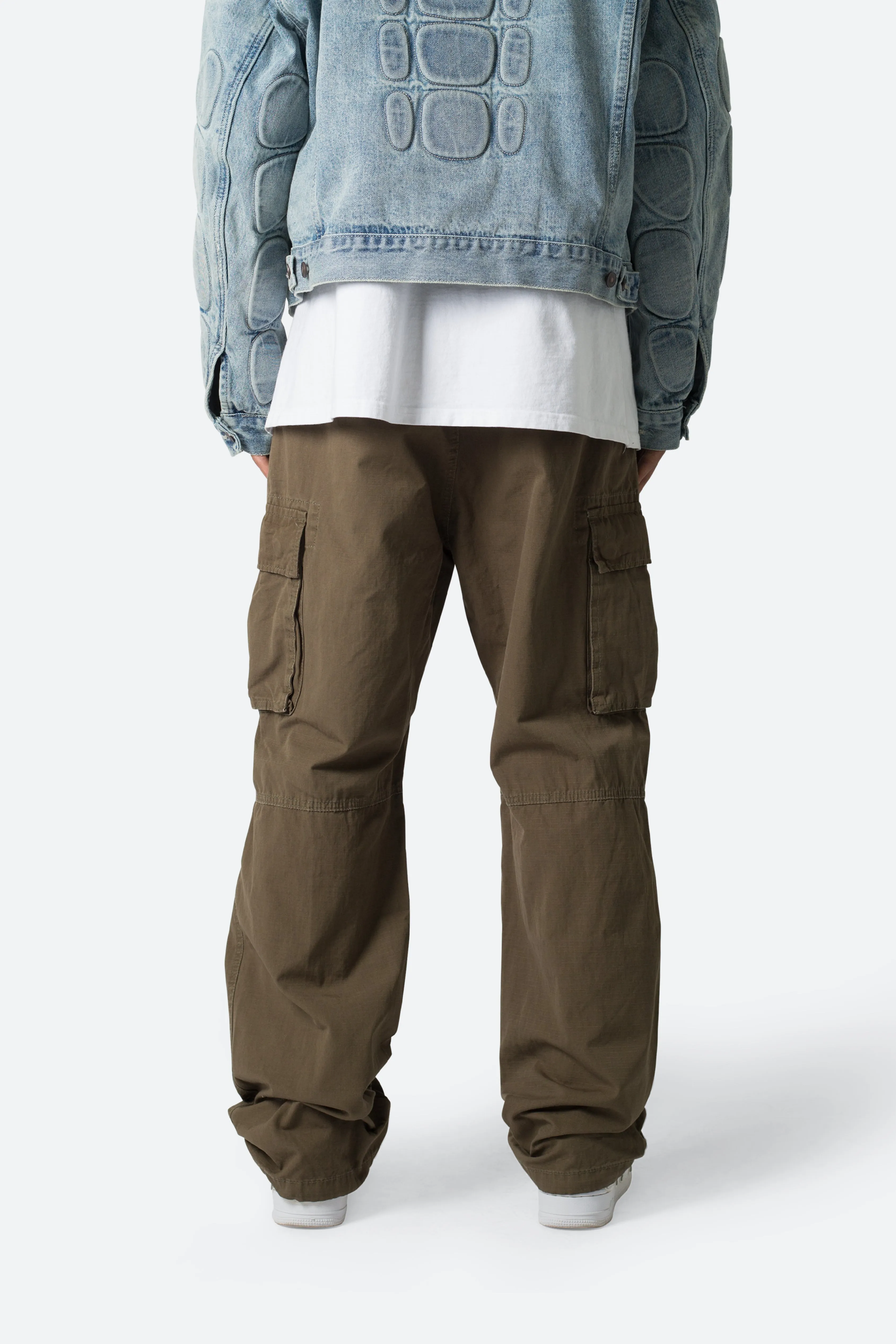 Ultra Baggy Vintage Cargo Pants - Olive