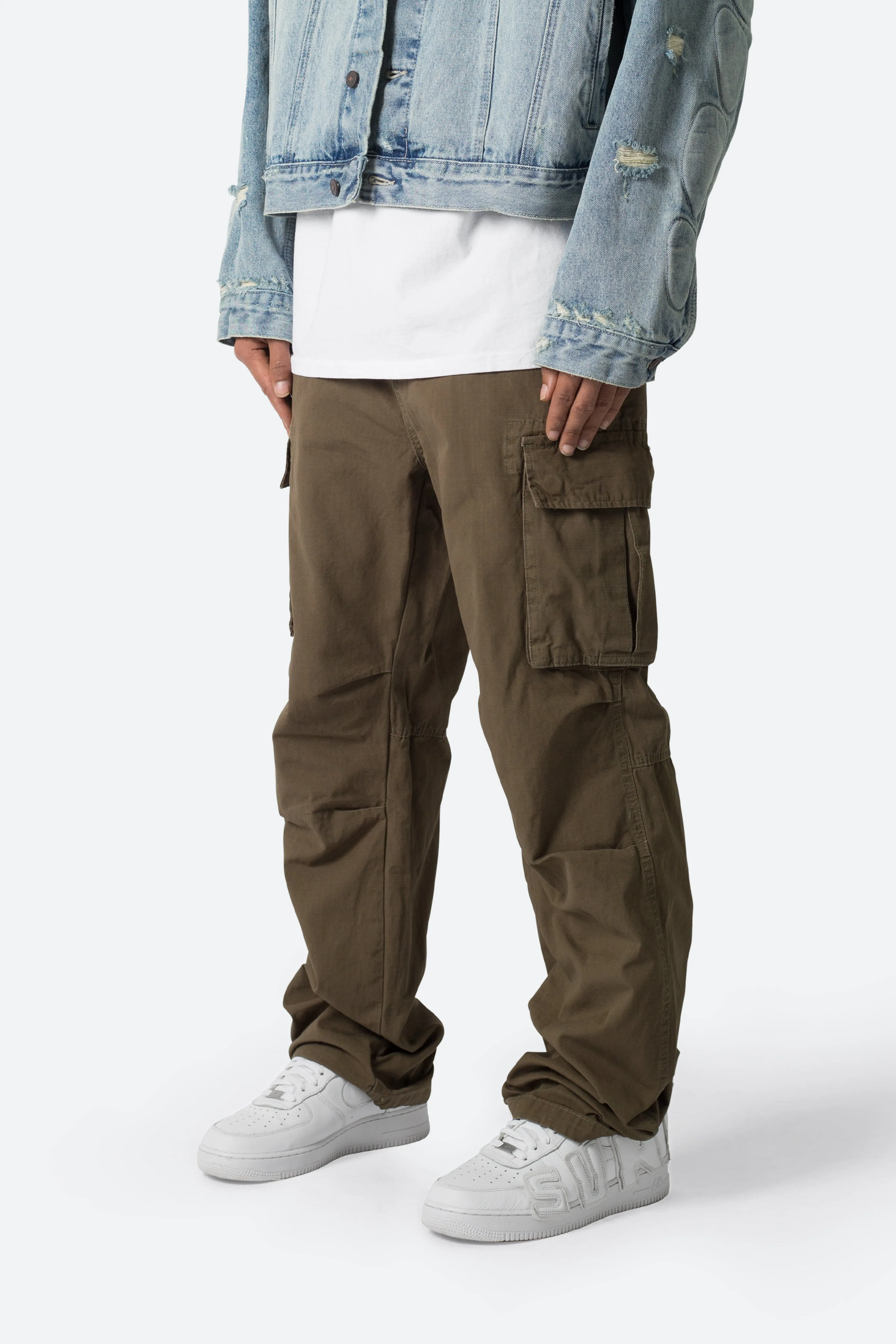Ultra Baggy Vintage Cargo Pants - Olive