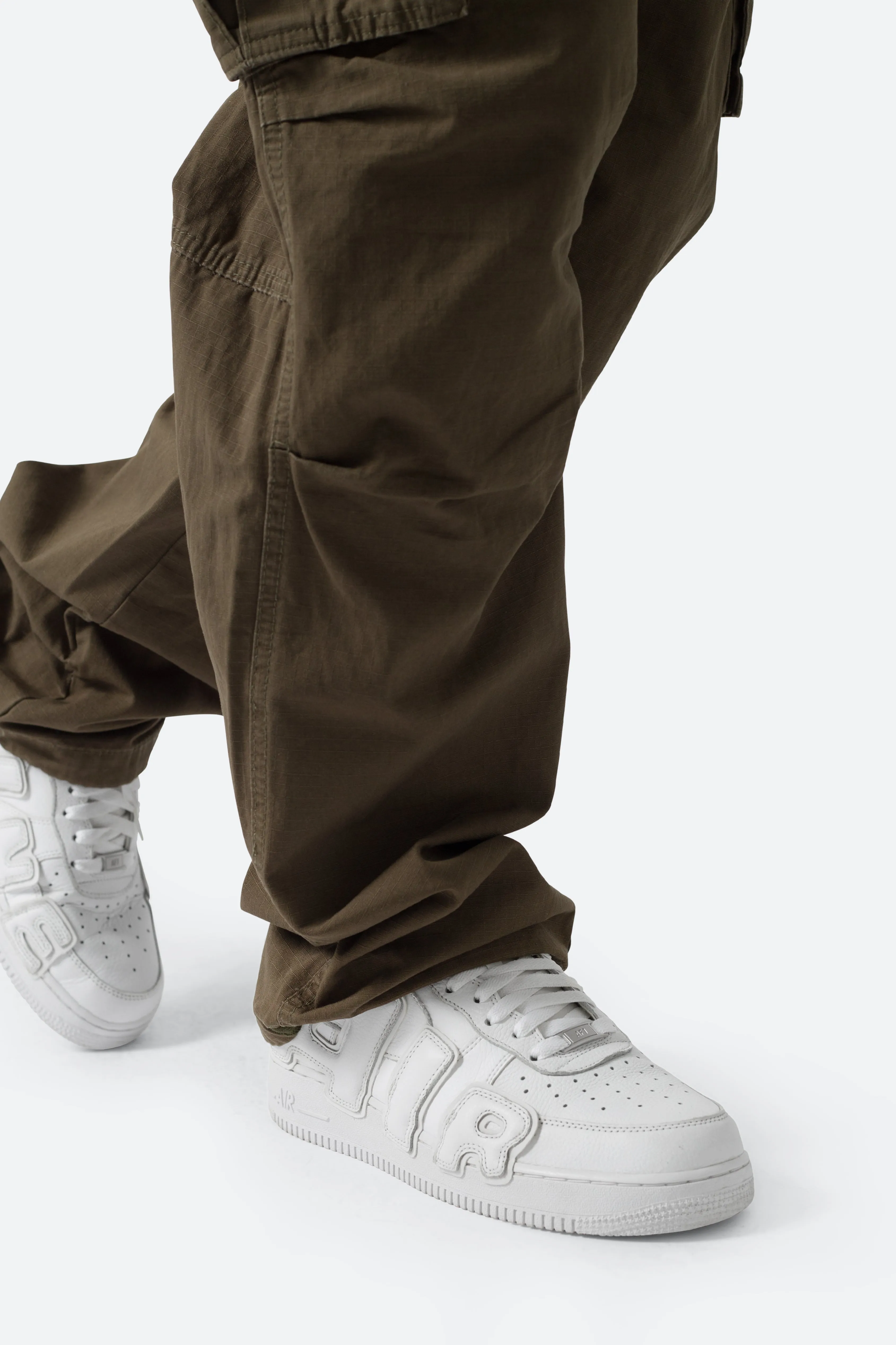 Ultra Baggy Vintage Cargo Pants - Olive