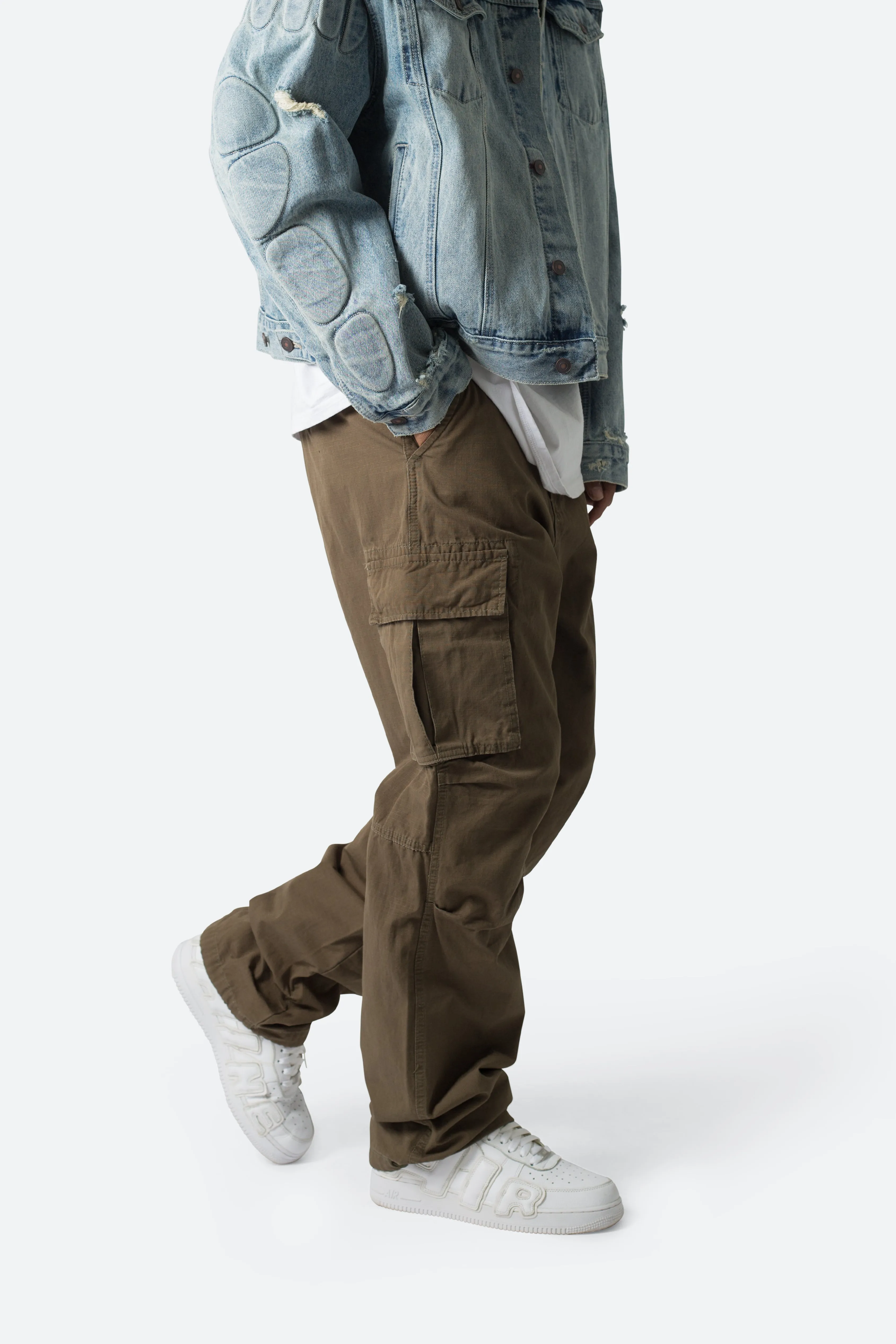 Ultra Baggy Vintage Cargo Pants - Olive