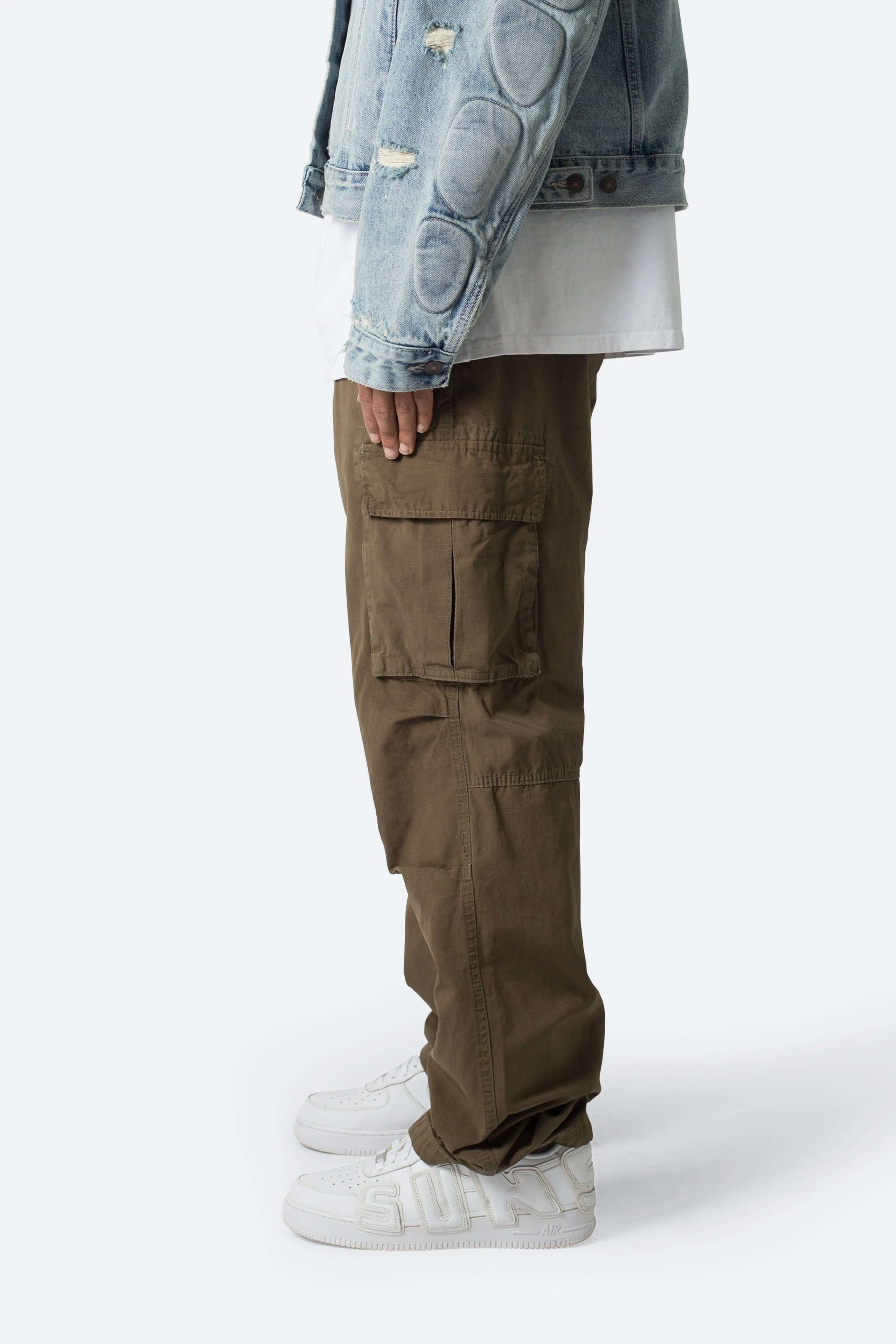 Ultra Baggy Vintage Cargo Pants - Olive