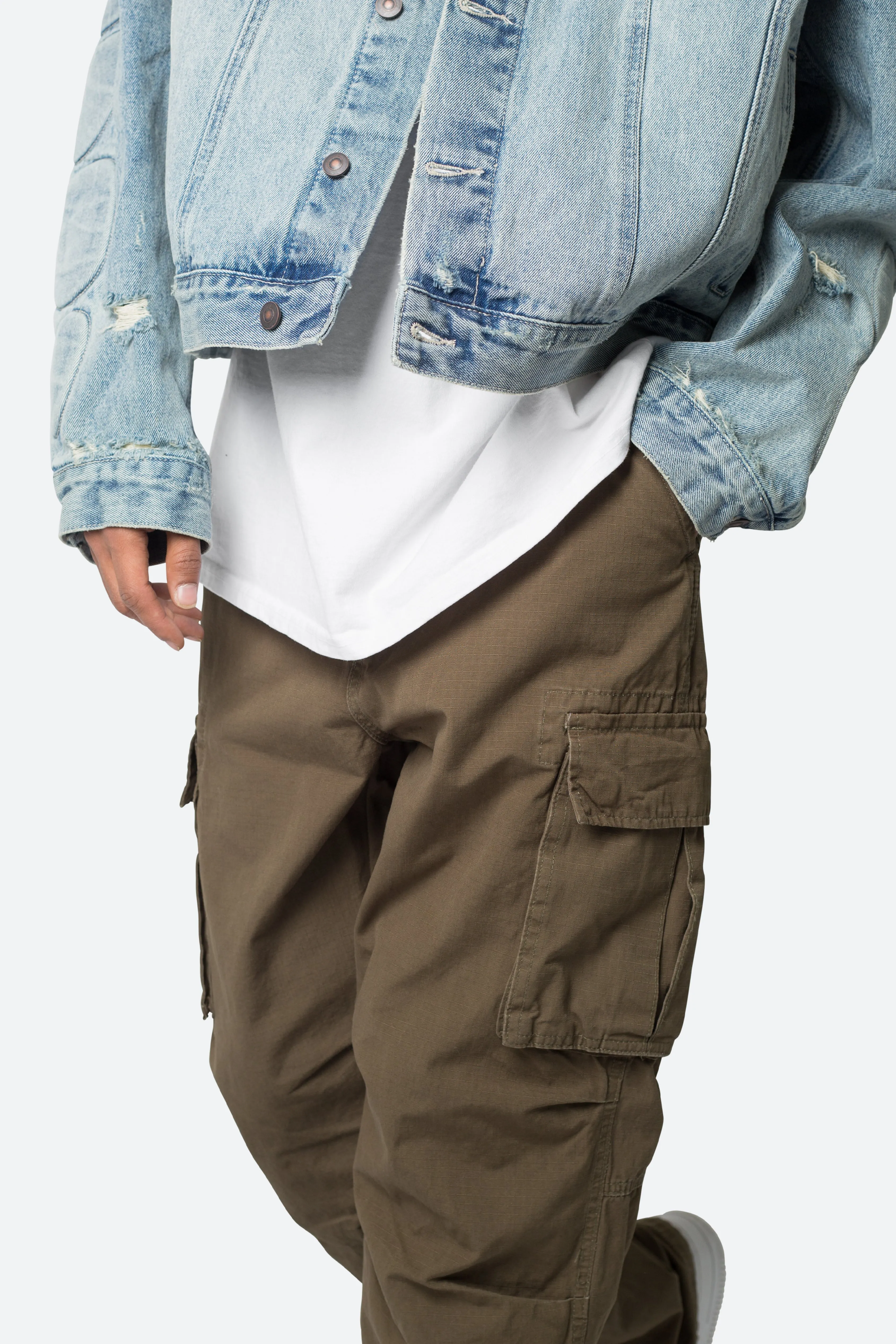 Ultra Baggy Vintage Cargo Pants - Olive