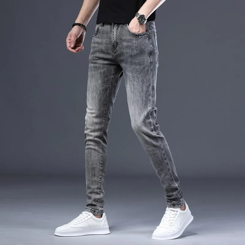 West Louis Skinny Stretch Leisure Denim Pants