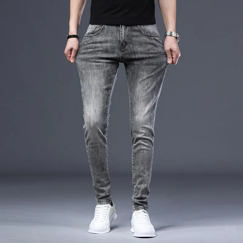 West Louis Skinny Stretch Leisure Denim Pants