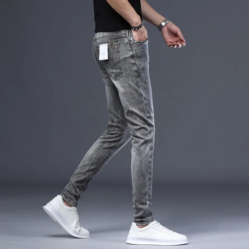 West Louis Skinny Stretch Leisure Denim Pants