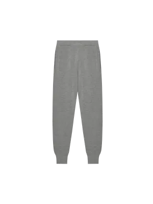 Womens DNA Regenerative Merino Wool Track Pantsgrey marl