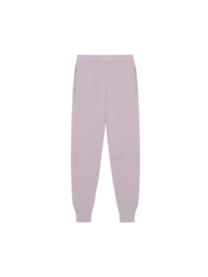 Womens DNA Regenerative Merino Wool Track Pantsraisin purple