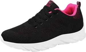 Womens Running Shoes Lightweight Breathable Non Slip Work Shoes for Women Slip on Tennis Shoes Non Slip Gym Workout Walking Sneakers Casual Comfortable Athletic Tennis Sneakers with Memory Foam