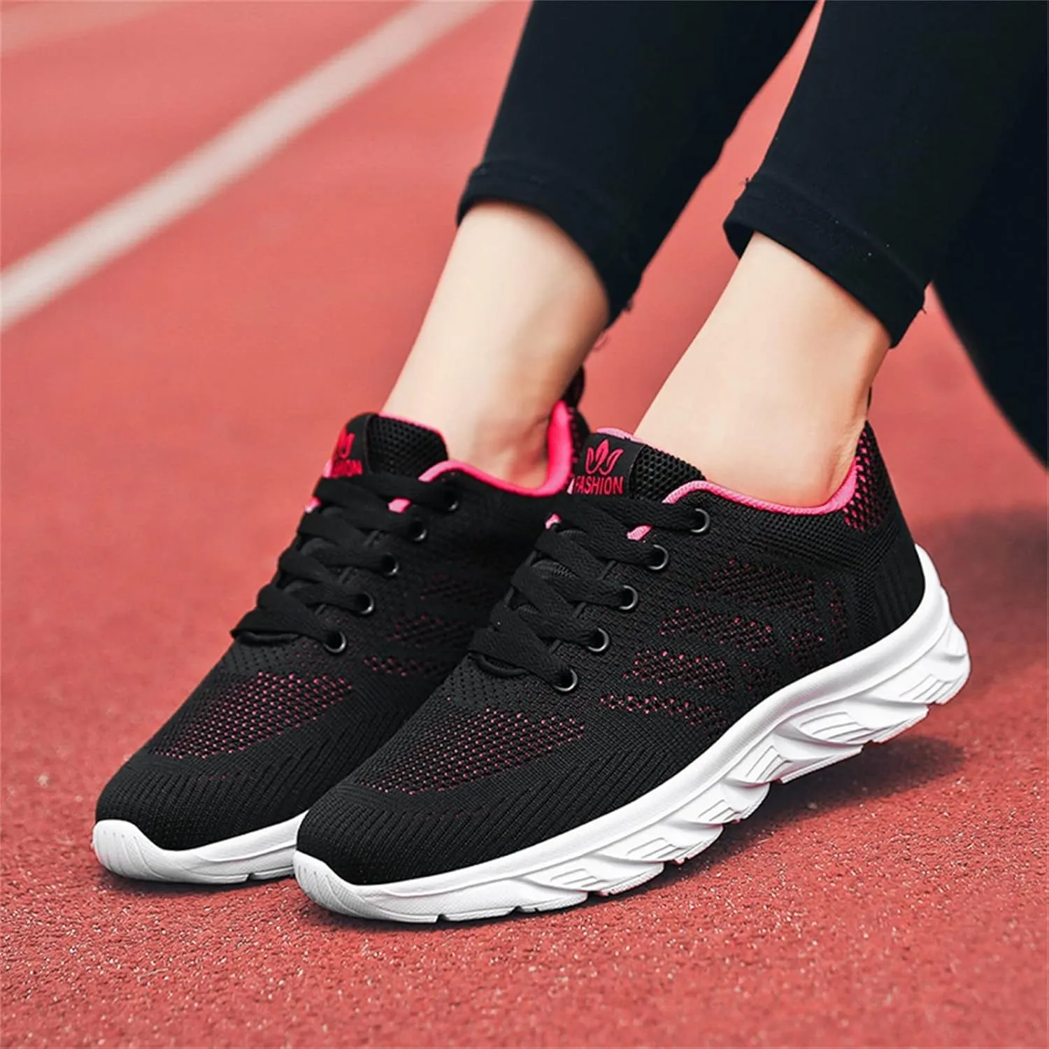 Womens Running Shoes Lightweight Breathable Non Slip Work Shoes for Women Slip on Tennis Shoes Non Slip Gym Workout Walking Sneakers Casual Comfortable Athletic Tennis Sneakers with Memory Foam