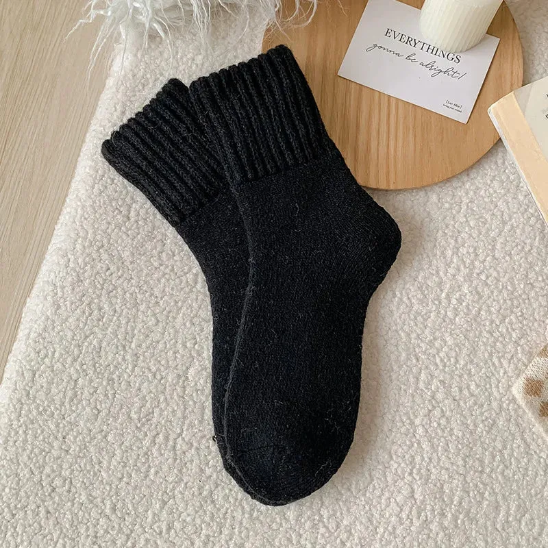 Women's Winter Thick Wool Low Tube Cashmere Socks